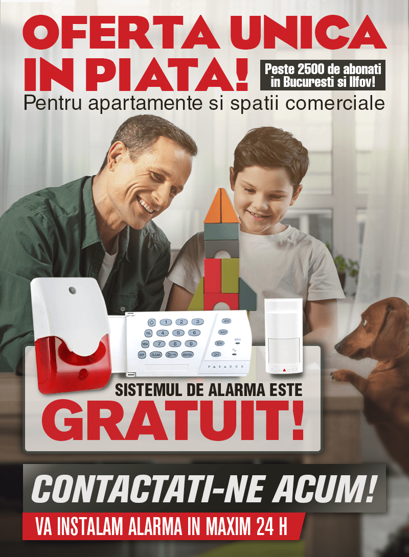 Sistemul de alarma este GRATUIT